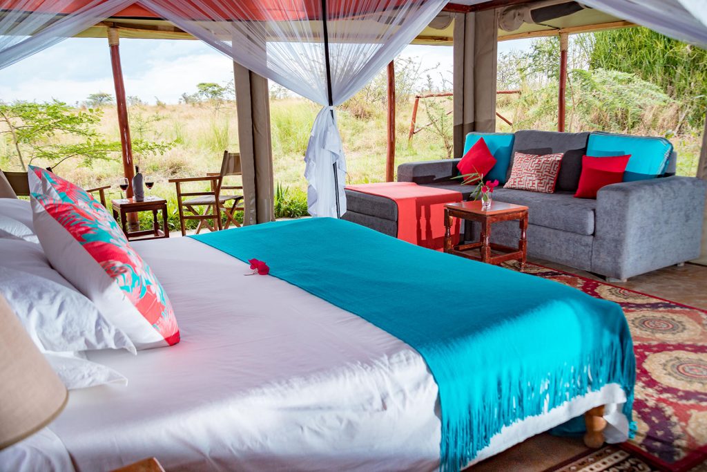 Camp para turistas de safari en Kenia
