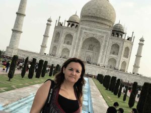 Irene Avila, asesora de viajes personal en el Taj Mahal