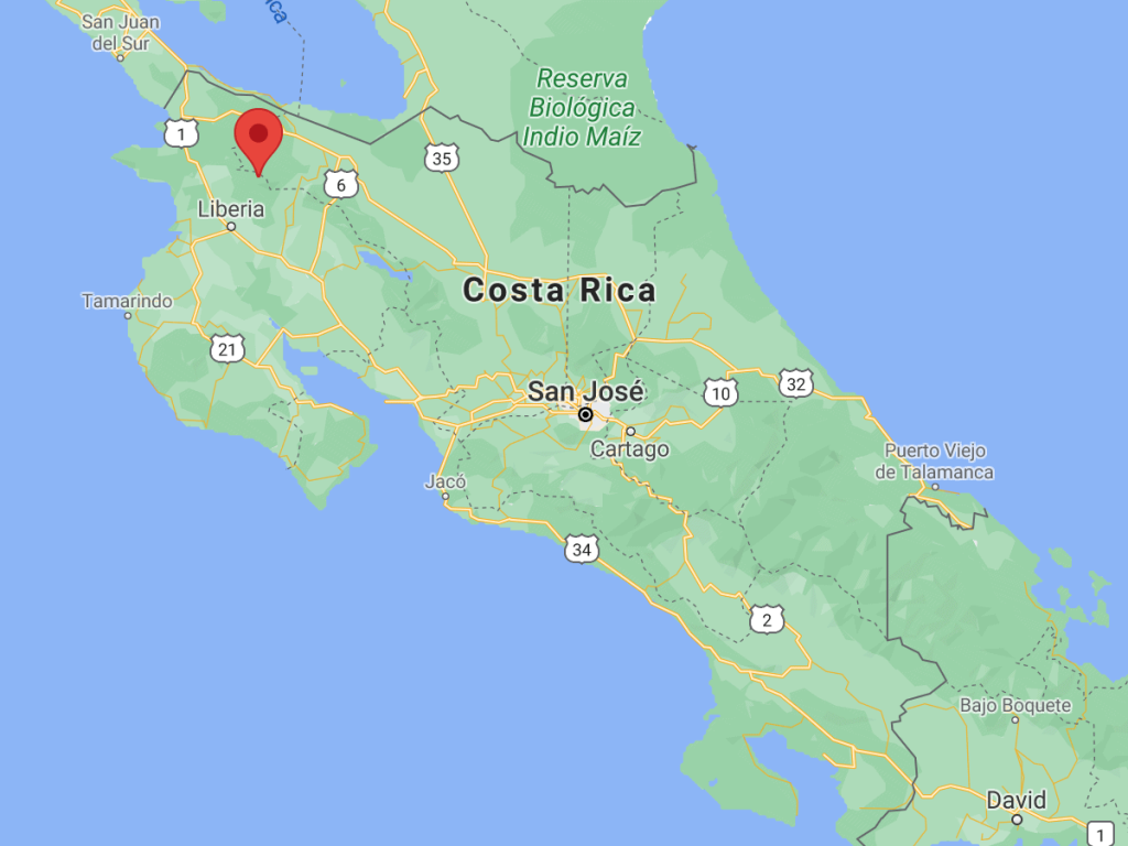 Guanacaste Mapa
