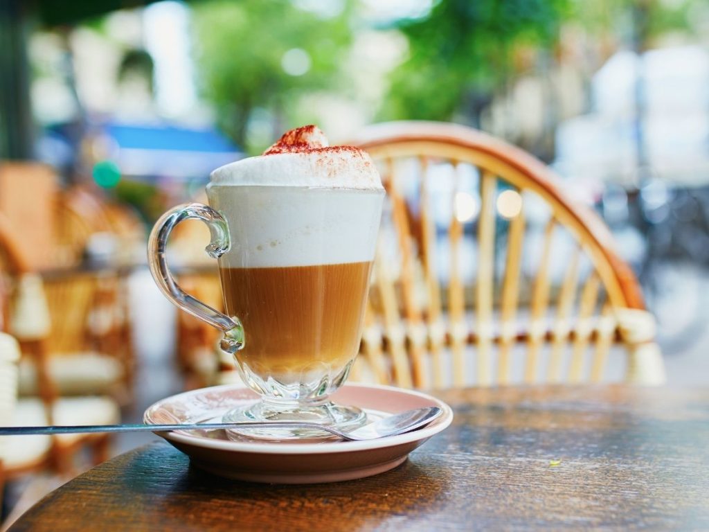 Cafe en una terraza