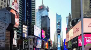 Vista panorámica de Time Square Nueba York