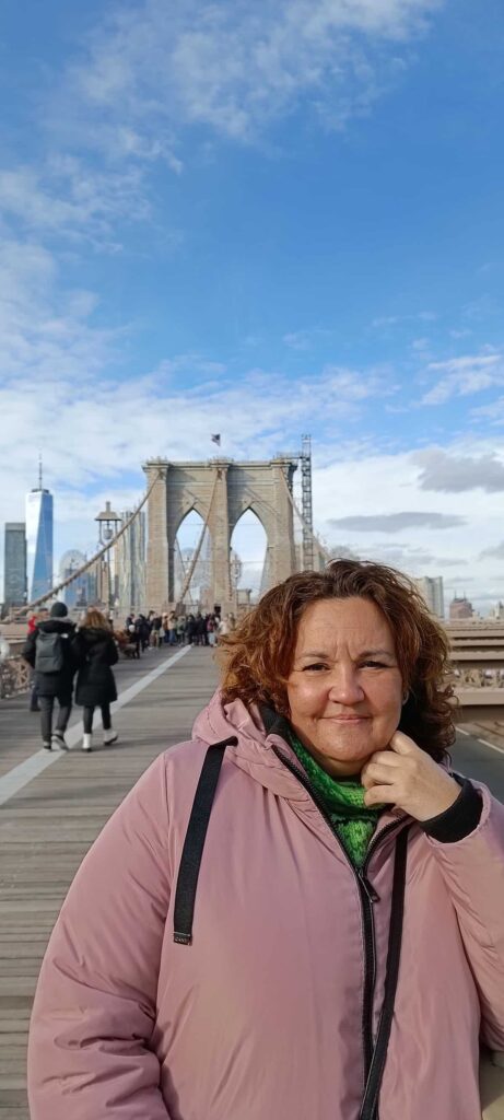 En el puente de Brooklyn