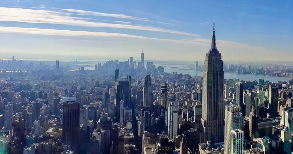 Panorámica de Manhattan desde el mirador The Summit 