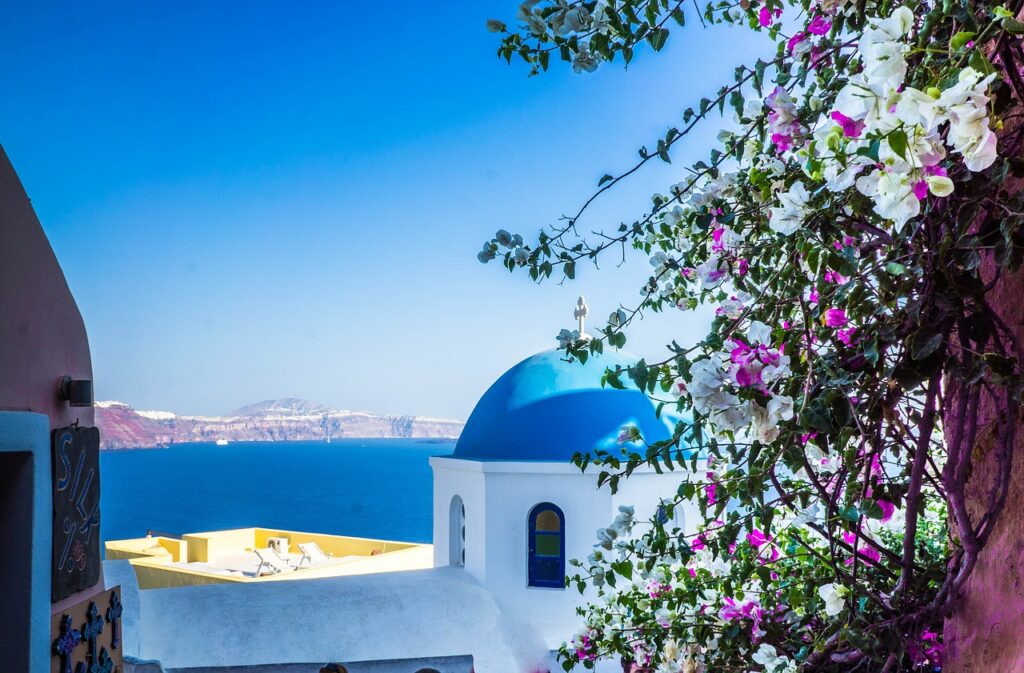 Vista de Santorini Grecia