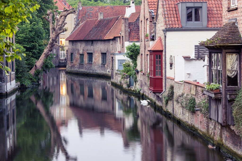 Canales de Brujas en Bélgica