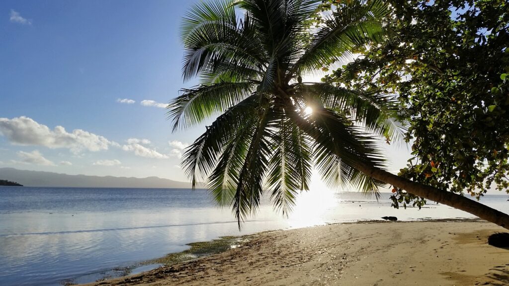 Playa Islas Fiji atardecer