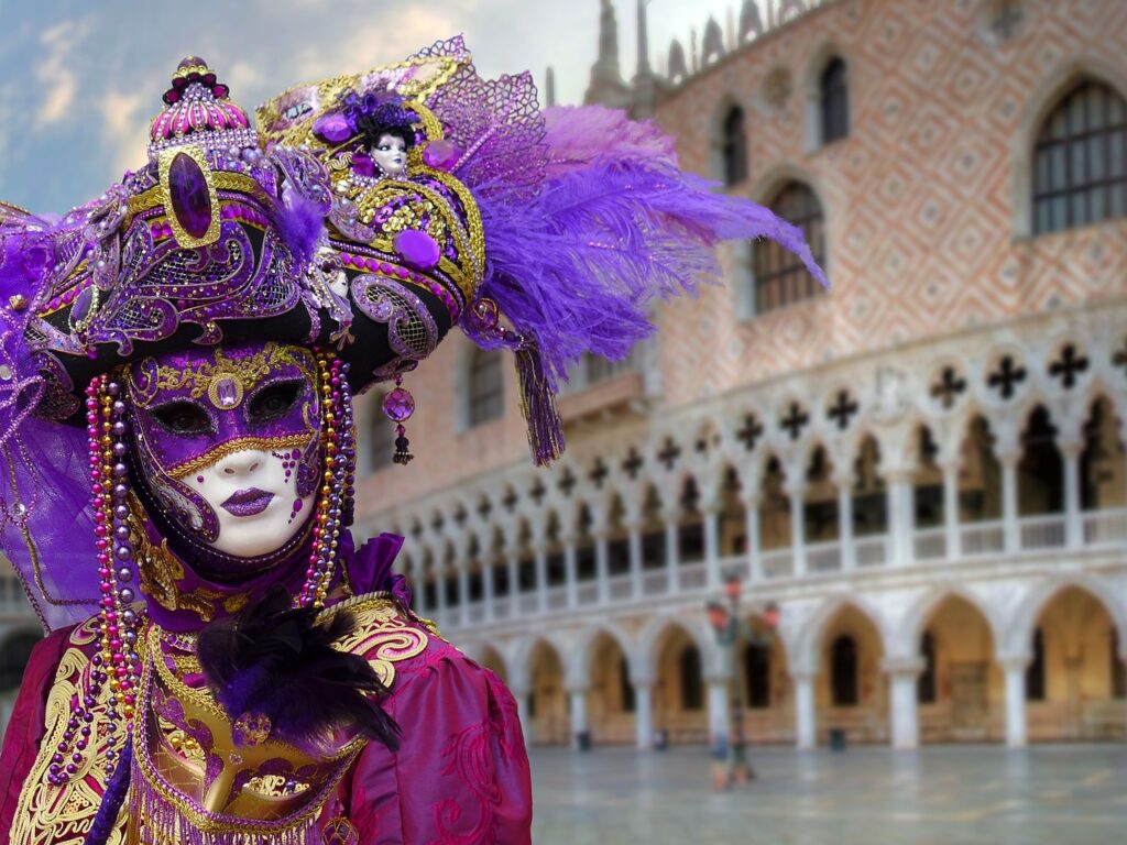 disfraz en el carnaval de Venecia