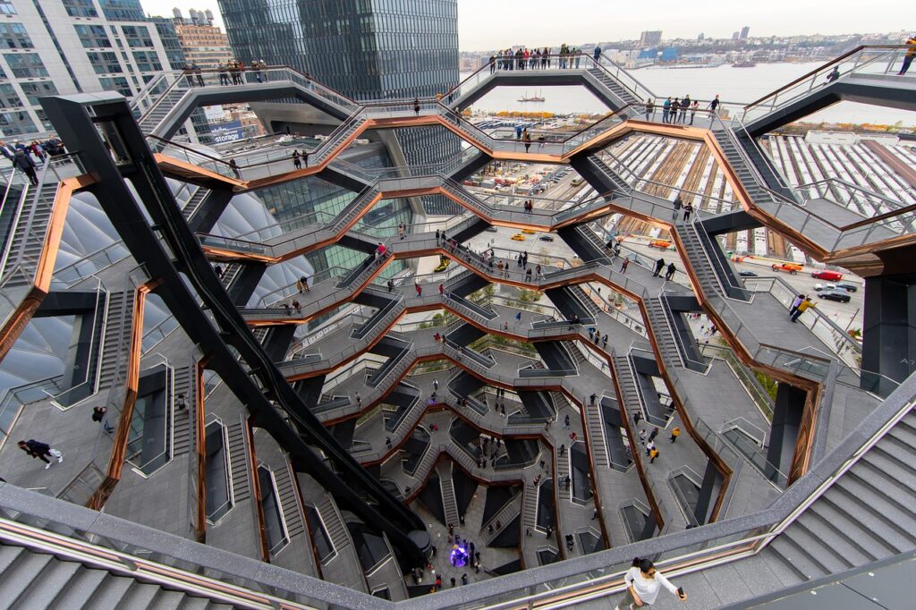 hudson yards vessel, new york,