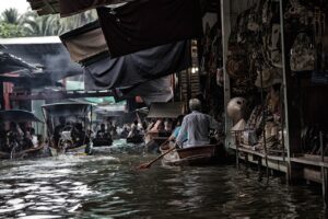 bangkok, mercado flotante