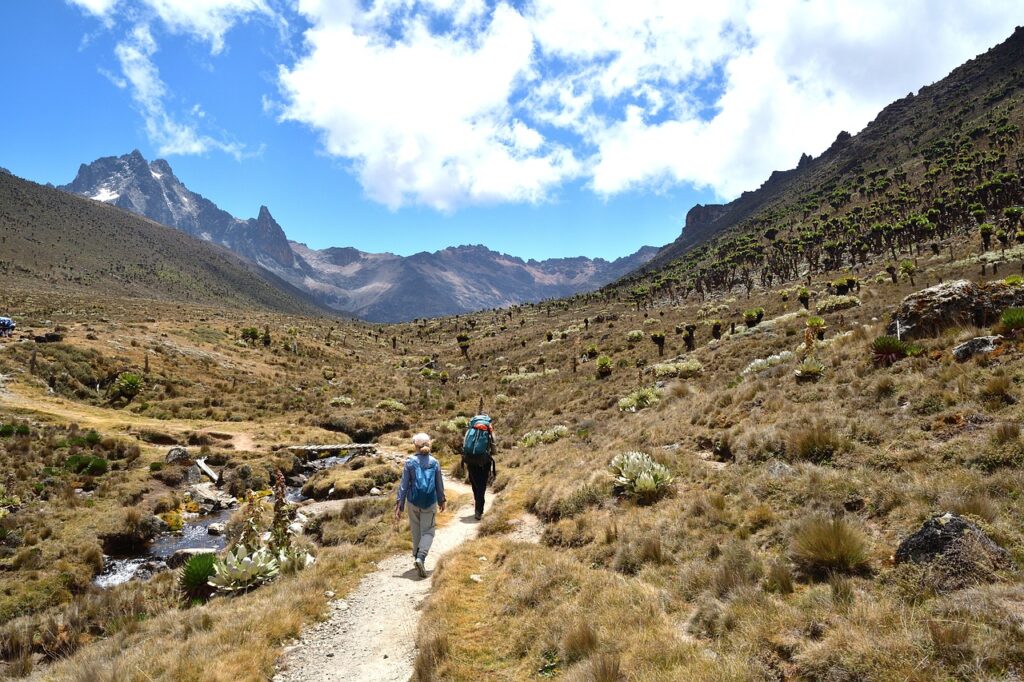 Trekking en el monte Kenia