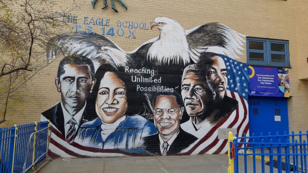 Mural conmemorativo en el Bronx