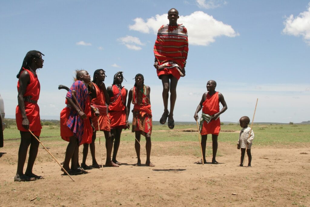 Masais en Kenia