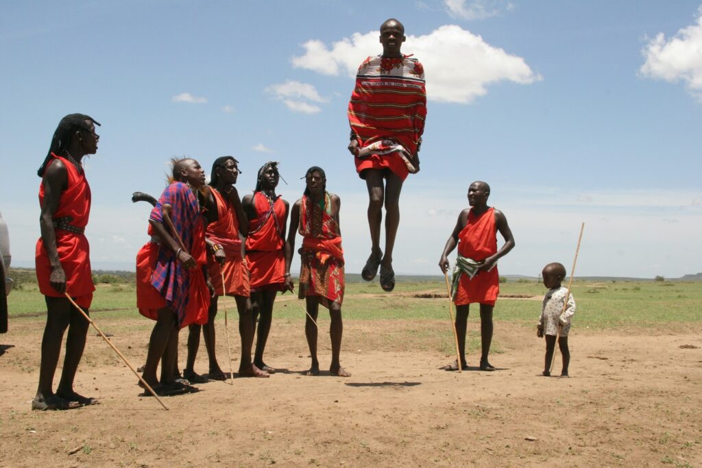 Masais en Kenia