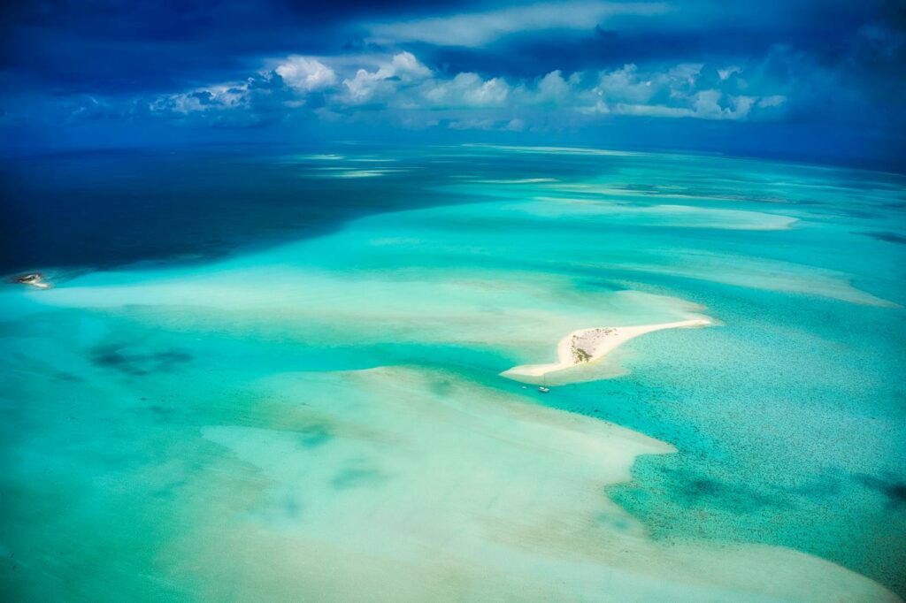 Isla Mauricio desde el aire