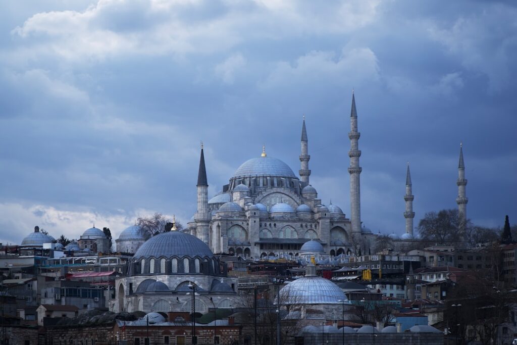 Mezquita de Estambul durante una escapada de diciembre