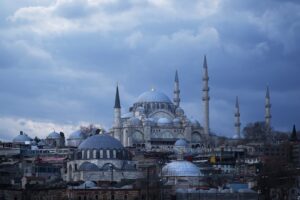 Mezquita de Estambul durante una escapada de diciembre