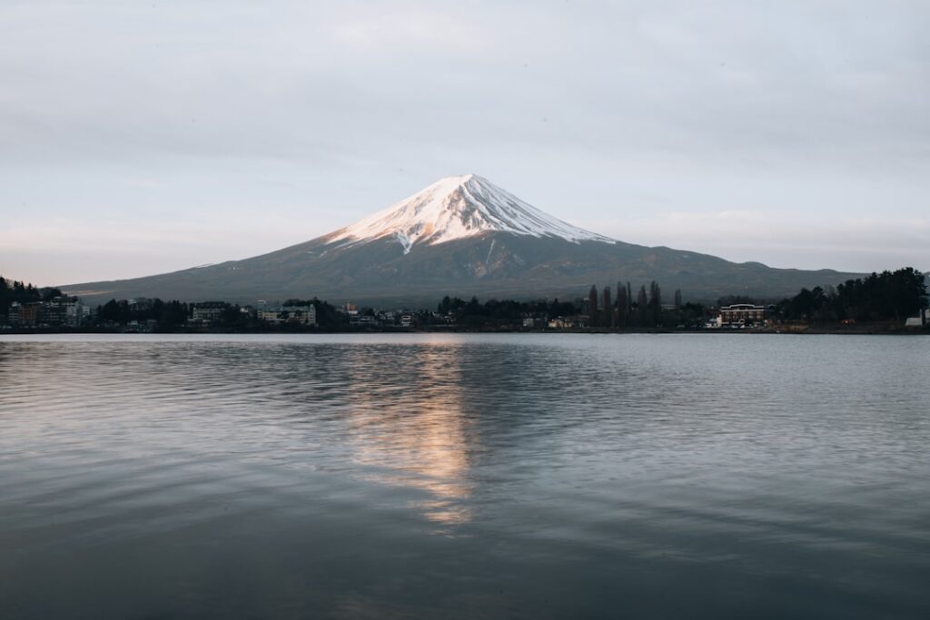 Paisaje de Hakone con el monte Fuji en Japón