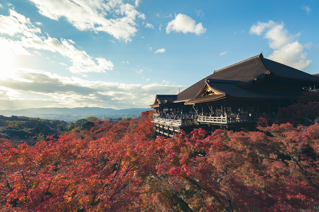 Paisaje japonés entre el verano y el comienzo del otoño