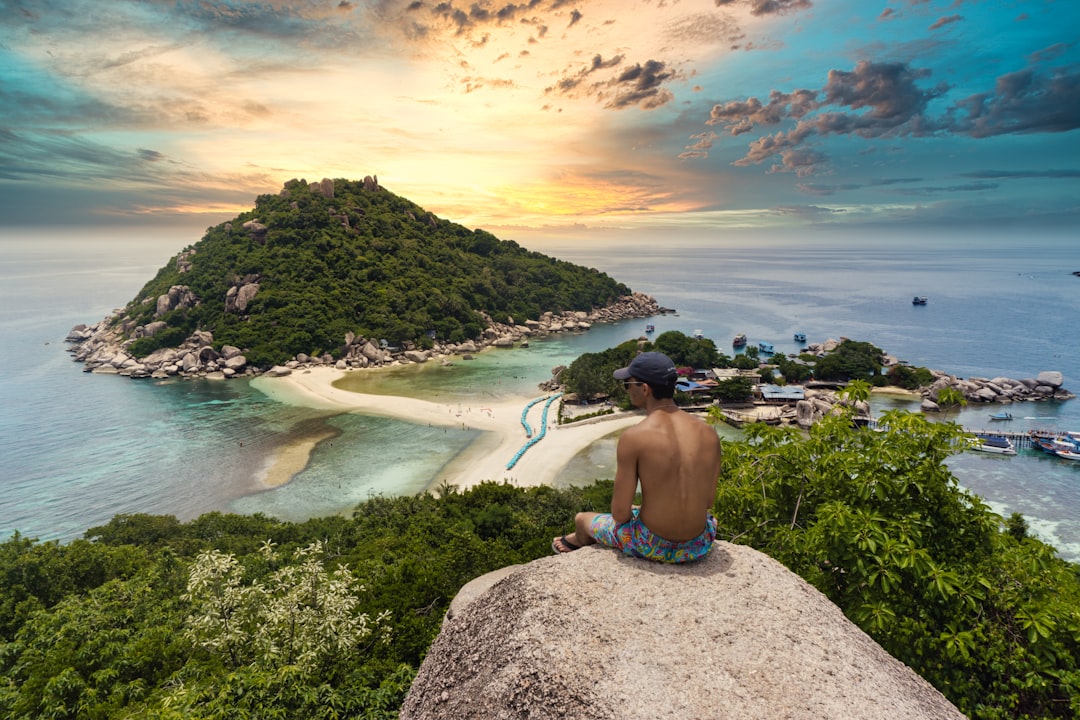 Vista de Koh Nang Yuan junto a Koh Tao en el golfo de Tailandia