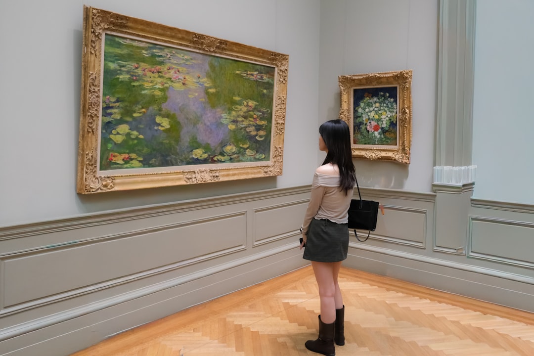 Interior de un museo de arte en Nueva York