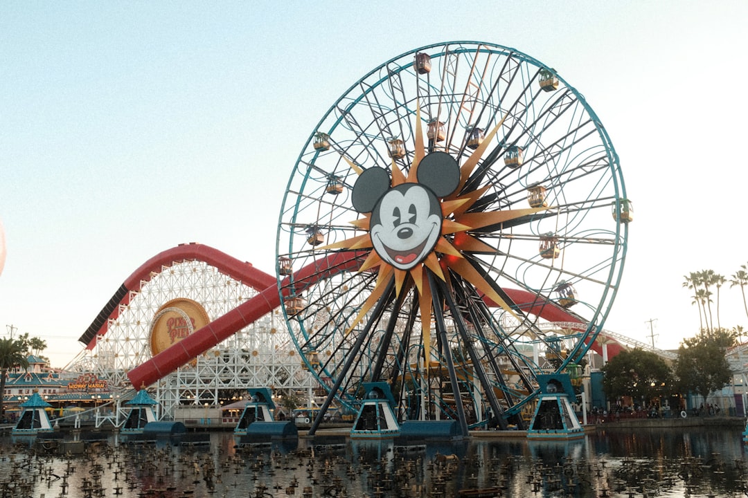 Noria de un parque temático en California